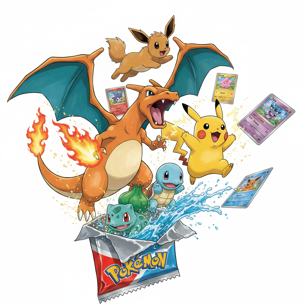 Pokémon uit booster pack